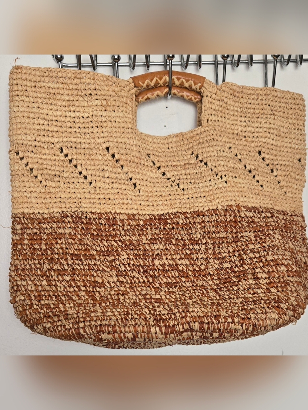 Able Double Handled Raffia Tote Bag